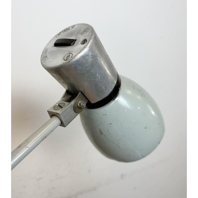 Industrial Grey Table Lamp from Elektrosvit, 1970s For Sale - Image 18 of 18