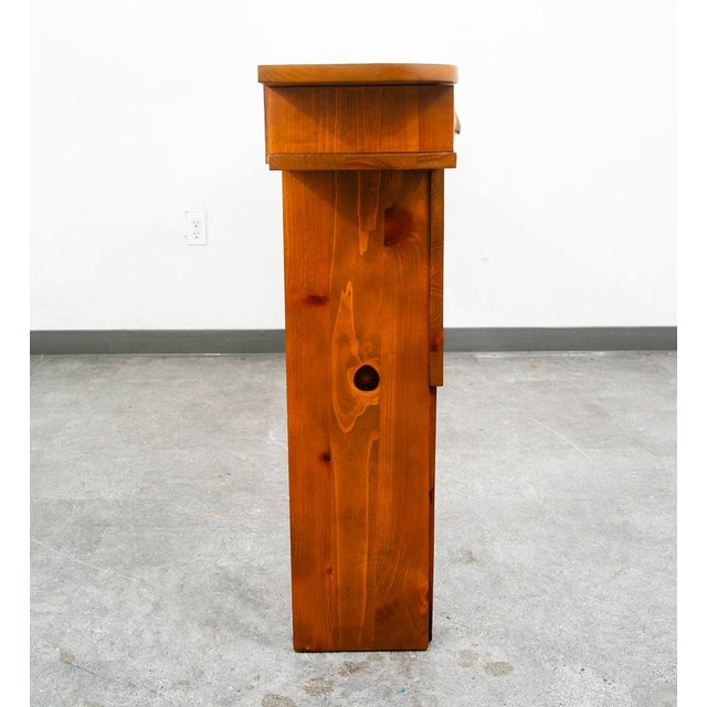 Mid-Century Modern Mid Century Modern Headboard Full Sz Franklin Shockey Pine Nightstand 2 Drawers For Sale - Image 3 of 12