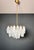 Murano Poliedri Chandelier with White Alabaster Glasses by Carlo Scarpa For Sale - Image 6 of 18