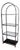 Milo Baughman for D.I.A. Chrome & Glass Arch Top Shelving Unit For Sale