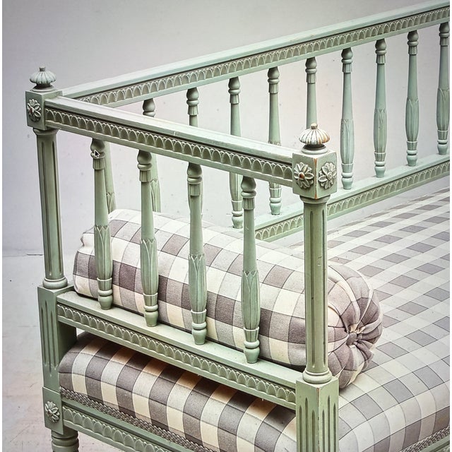 Gustavian (Swedish) Sengustavian Swedish Bench, 1890s For Sale - Image 3 of 5