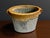 Late 20th Century Brad Tucker Studio Pottery Basket Vase North Carolina Blue Brown Textured Glaze For Sale - Image 5 of 10