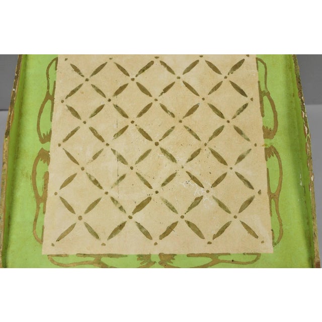 Vintage Italian Venetian Green Distress Painted 3 Tier French Country Side Table For Sale - Image 11 of 16