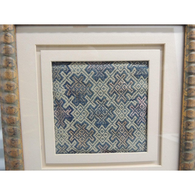 Asian Vintage Framed Asian Woven Textile Fragment For Sale - Image 3 of 6