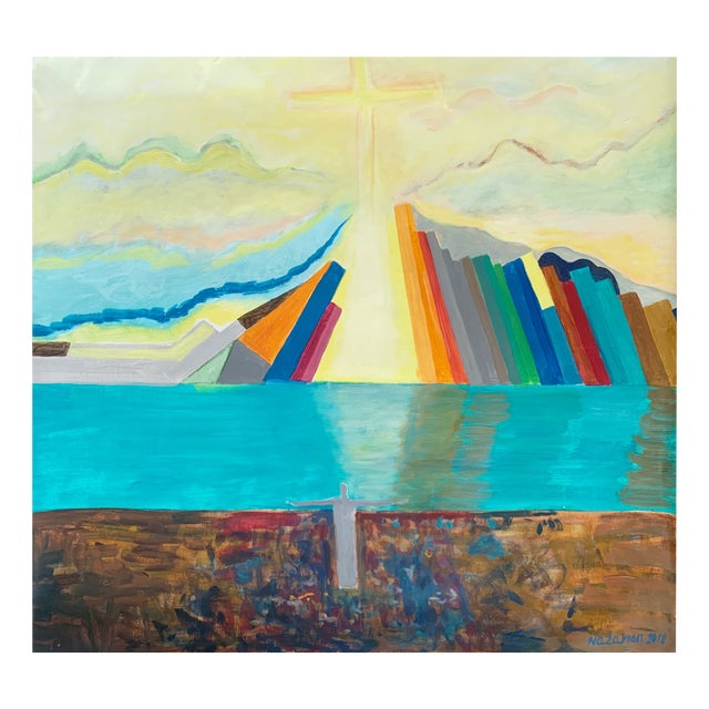 Iszchan Nazarian, Desire for Heaven, 2018, Acrylic For Sale