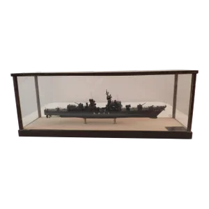 Vintage Japanese Navy Cruiser Ship Model Table Display