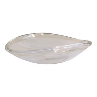 Vintage Mid-Century Danish Modern Glass Centerpiece Bowl For Sale