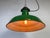 Industrial Green Enamel Factory Pendant Lamp, 1960s For Sale - Image 18 of 18