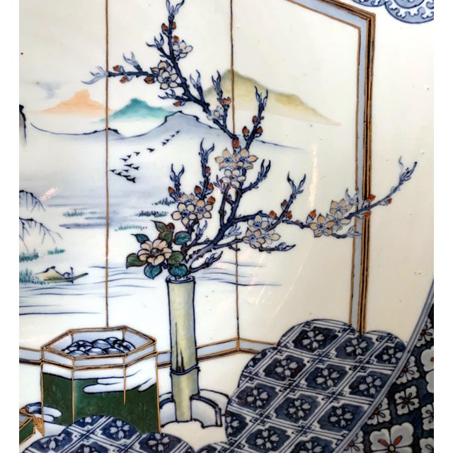 Massive Japanese Arita Presentation Porcelain Plate Meiji Period For Sale In Atlanta - Image 6 of 12