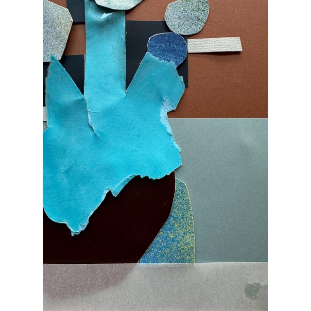 "Pop Music 15" Original Mixed-Media Collage on Paper by Zac Woodiel For Sale In Little Rock - Image 6 of 9
