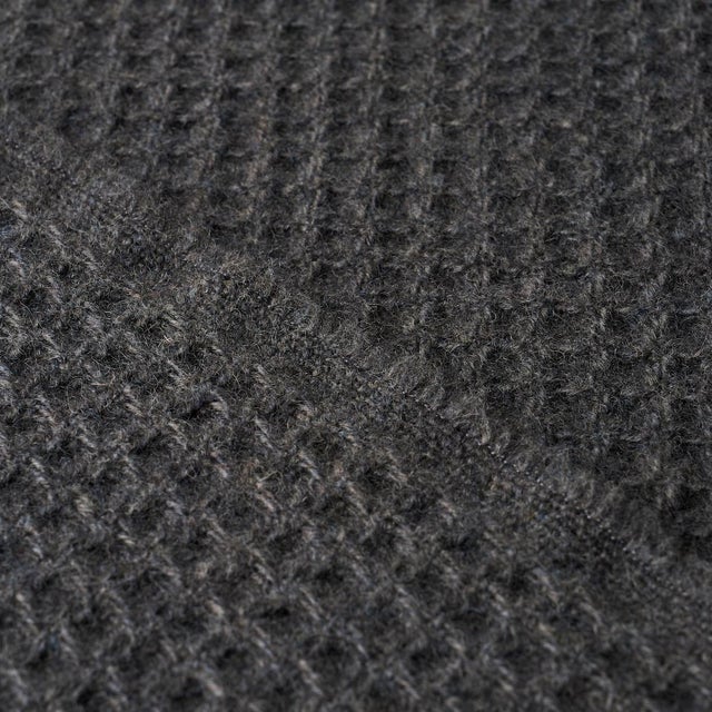 Contemporary SAMPLE - Schumacher Walden Wool Texture Fabric In Charcoal For Sale - Image 3 of 3