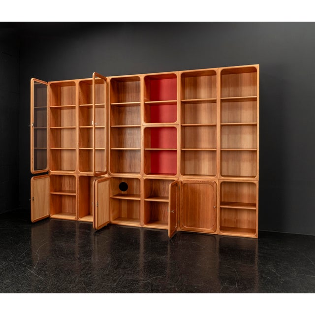 Modular Wall Unit in Pine, 1950s, Set of 13 For Sale - Image 12 of 18