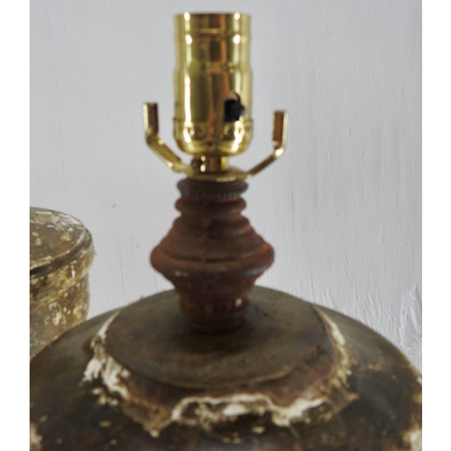Pair of 19th Century Gilded Pedestal Lamps For Sale In Nashville - Image 6 of 8