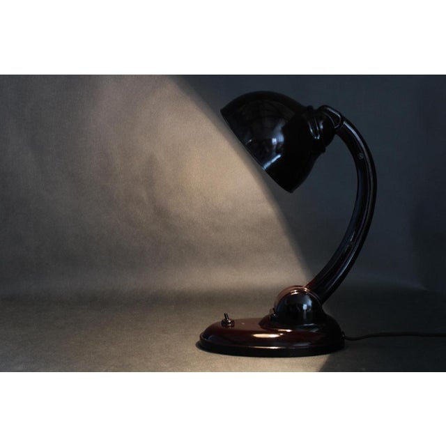 Bauhaus Bakelite Model 11126 Table Lamp attributed to Electrosvit, 1930s For Sale - Image 12 of 15
