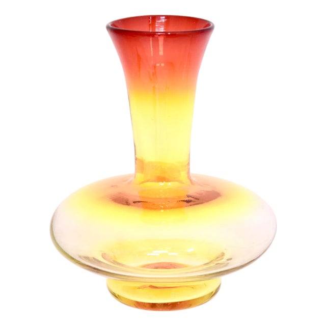 Blenko Blown Glass Vase For Sale