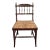 Vintage French Country Brown Rush Side Chair For Sale