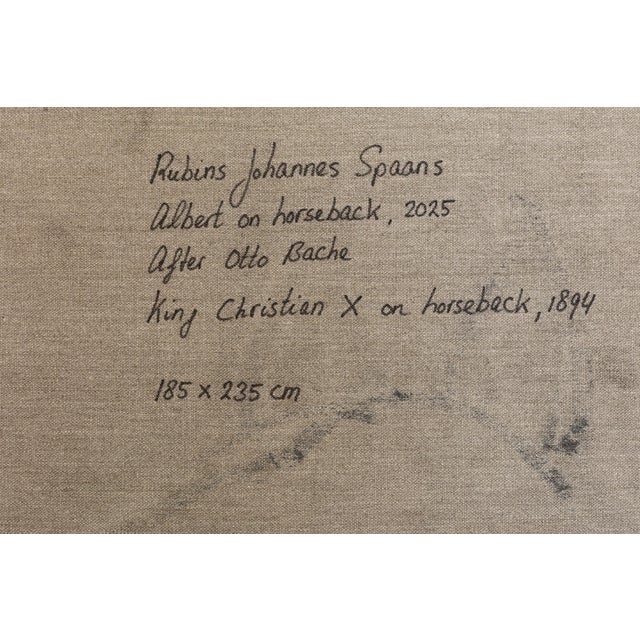 Contemporary Large Horse Oil Painting. Equestrian Oil Painting For Sale - Image 12 of 12