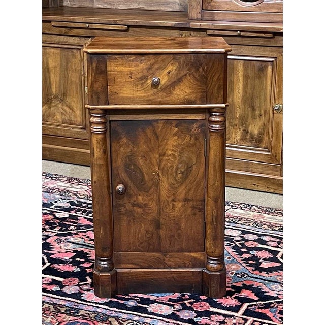 Bedside Table in Walnut, 19th Century For Sale - Image 13 of 14