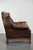 Vintage English Cowhide Chesterfield Wing Armchair For Sale - Image 3 of 13
