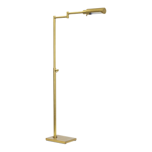 Regina Andrew Noble Floor Task Reading Lamp, Natural Brass