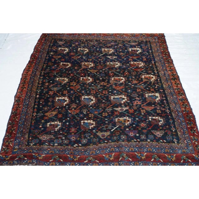 Antique Bidjar Rug 4'3'' x 5'6'' For Sale - Image 11 of 12