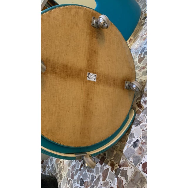 Dilly Dally Dressing Table in Turquoise by Luigi Massoni for Poltrona Frau, 1968 For Sale - Image 12 of 14