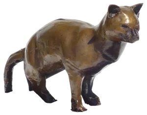 Augusto Perez, Cat Sculpture, 1970s, Bronze