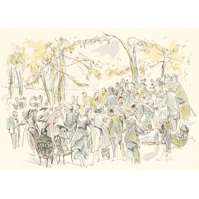 Tsuguharu Foujita (藤田 嗣治), Garden Party, Fleurs Et Flammes 