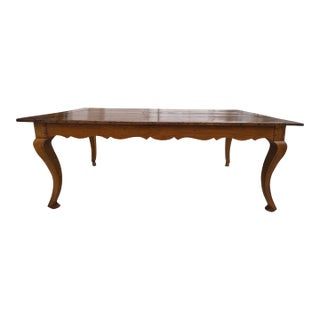 19th Century French Louis XV Style Walnut Table For Sale
