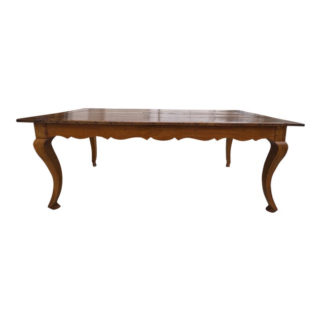 19th Century French Louis XV Style Walnut Table For Sale
