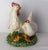 French ceramic representing a family of gallenaceae: a rooster, a hen and two chicks. Made circa 1900 Good condition. 19.5...