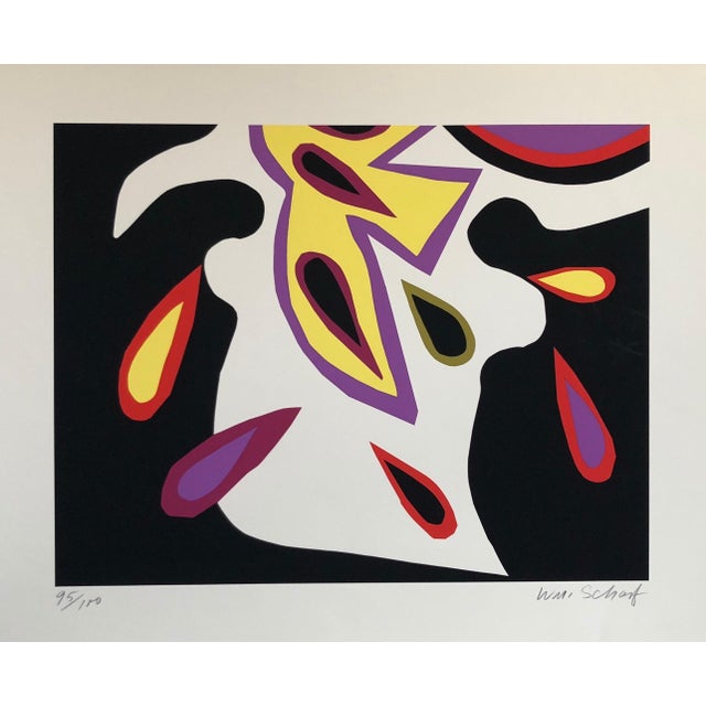 Red Angel, intensely and seductively colored: swooning purples and reds, ecstatic lemon yellows, and black construction...