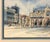 Blue Signed and Framed Original Watercolor Painting of 'The Piazza at San Marco Square' For Sale - Image 8 of 18
