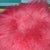 Metal Red Long-Hair Flokati Fur Stool with Brass Hairpin Legs, 1950s For Sale - Image 7 of 10