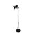 1960s Mid-Century Modern Black Metal Floor Lamp With Adjustable Spotlight For Sale