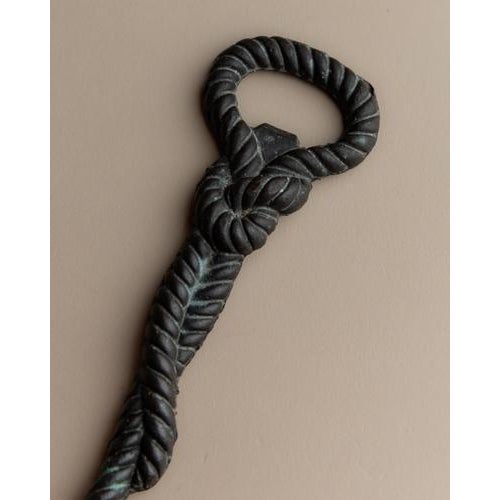 Vintage Rope and Knot Bottle Opener in Brass, Italy, 1960s For Sale - Image 5 of 11