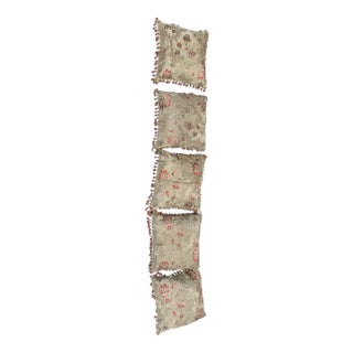 Vintage Floral Classical Pillows- Set of 5 For Sale