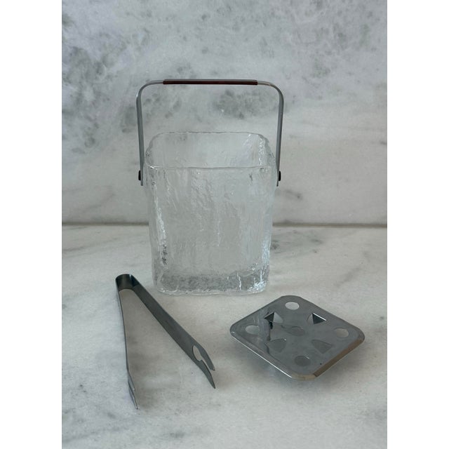 Mid 20th Century Hoya Glass Ice Bucket For Sale - Image 4 of 12