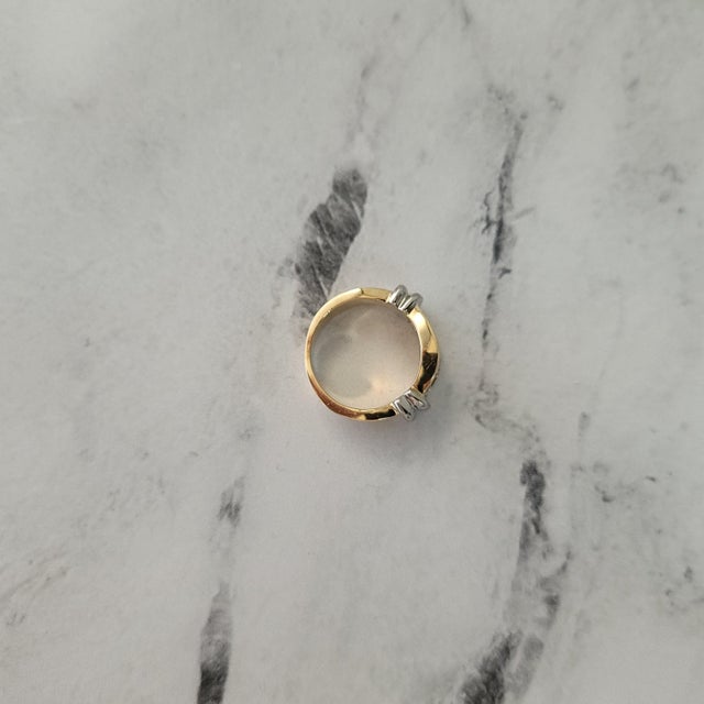 One Carat Three Row Princess Two-Toned Diamond Band, Size 7.5 For Sale In Los Angeles - Image 6 of 6