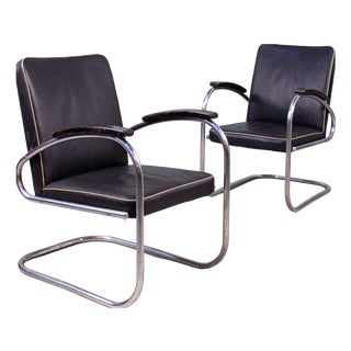 Vintage RS7 Chairs from Mauser Werke Waldeck, 1930s, Set of 2 For Sale