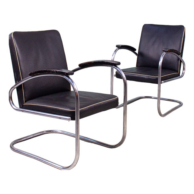 Vintage RS7 Chairs from Mauser Werke Waldeck, 1930s, Set of 2 For Sale