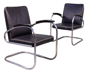 Vintage RS7 Chairs from Mauser Werke Waldeck, 1930s, Set of 2