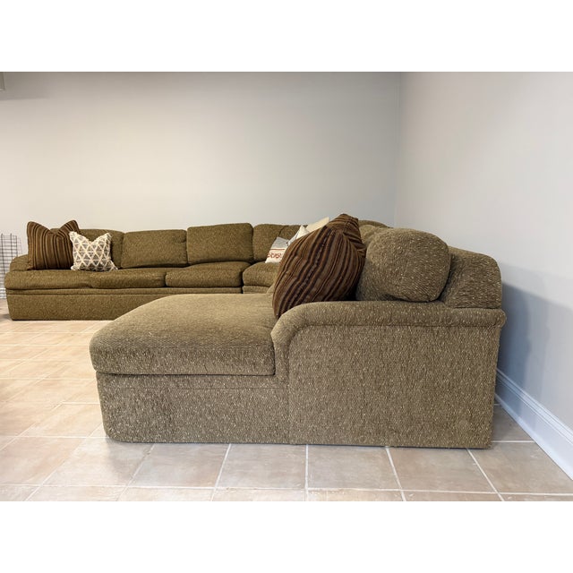 1970s Vintage 1970s Milo Baughman for Thayer Coggin Modular Sectional – Original Upholstery For Sale - Image 5 of 9