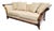 Postmodern Flared Arm Tuxedo Sofa in Textured Velvet For Sale