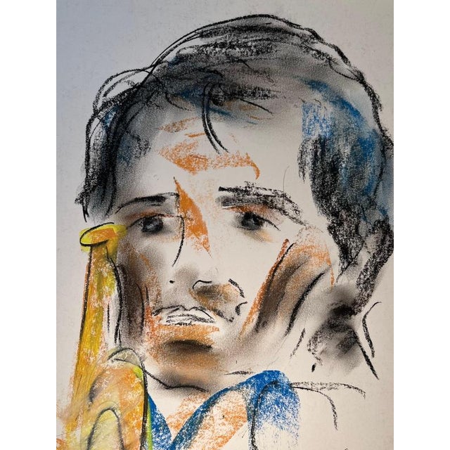 Gilbert Pauli, Chet Baker, 1990, Pastel on Paper For Sale - Image 4 of 9