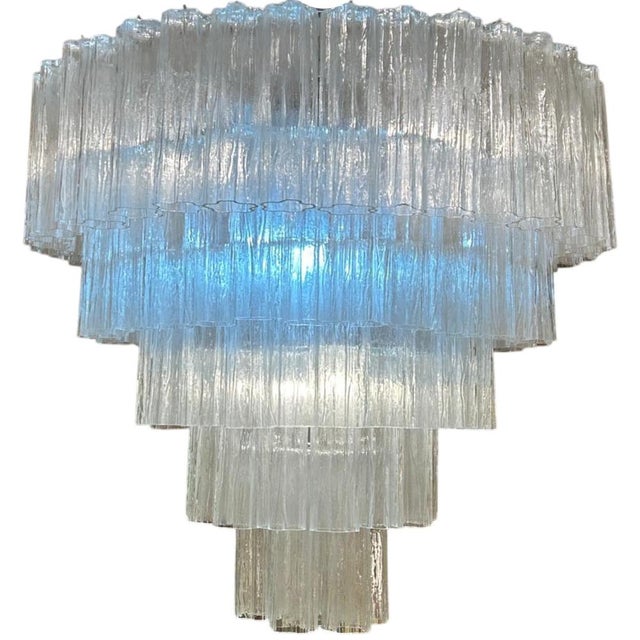 Murano Glass Tronchi Chandelier from Venini, 1980s For Sale - Image 6 of 6