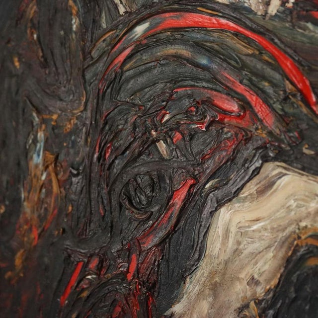 Antonio Manzoni, Guitar Player, Mixed Media on Board For Sale - Image 8 of 13