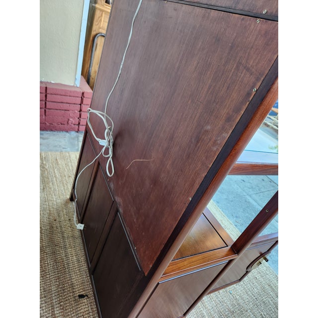 1970's Rosewood Display Cabinet For Sale In Los Angeles - Image 6 of 12