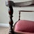 Antique English Edwardian Mahogany Desk Armchair in Velvet, 1890s For Sale - Image 9 of 17