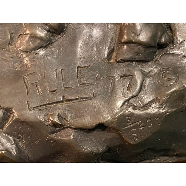 1970s 1970s Gallagher Rule Gelbvieh Bull Hass Bronze Southwestern Sculpture For Sale - Image 5 of 10